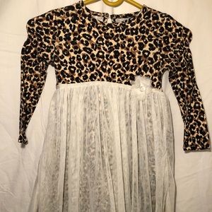 Girls Cheetah Print Dress with Leggings